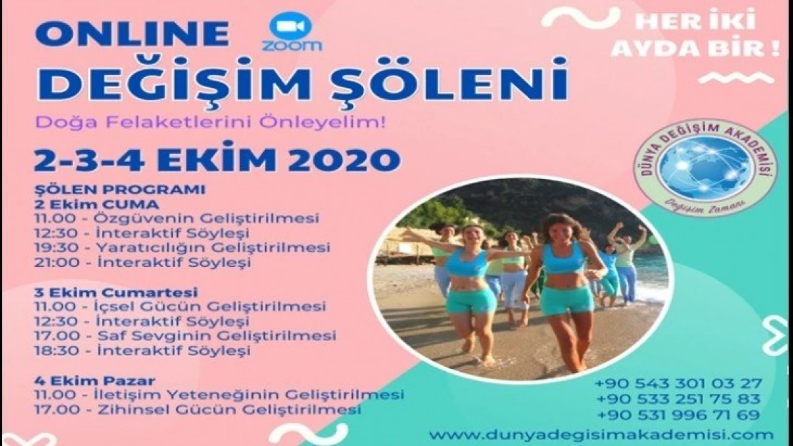 Doğa Felaketlerini Önleyecek Onlıne Değişim Şöleni