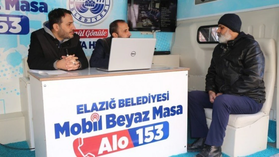 Elazığ Belediyesi Mobil Beyaz Masa Sahada