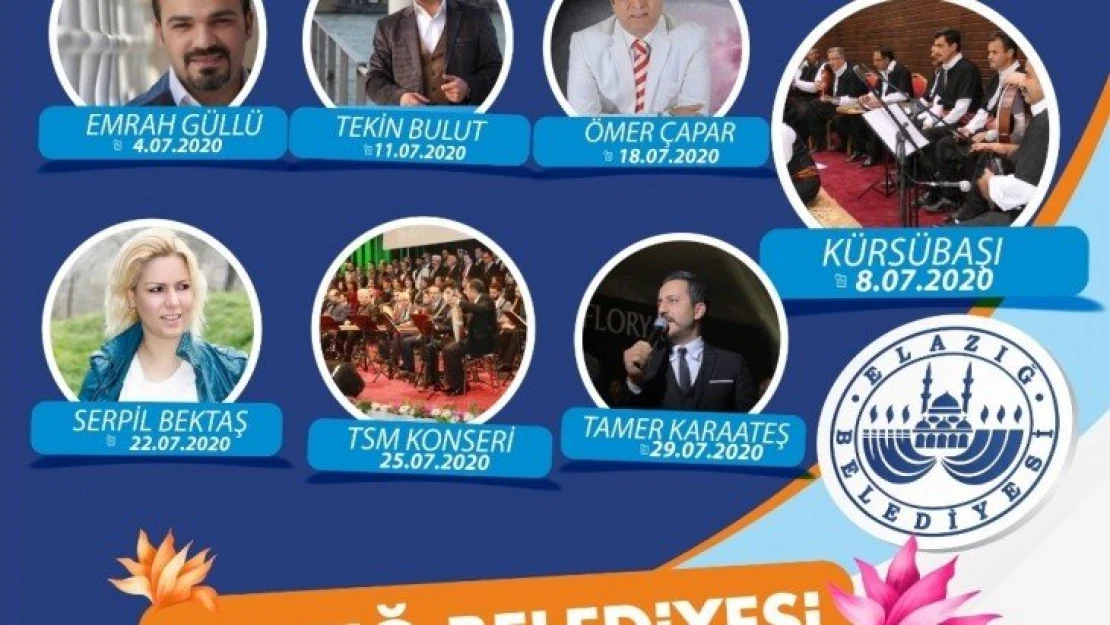 Elazığ Belediyesi Yaz Şenlikleri Başlıyor