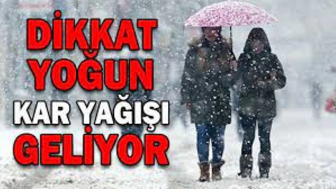 Elazığ'da Kuvvetli Kar Yağışı Bekleniyor!