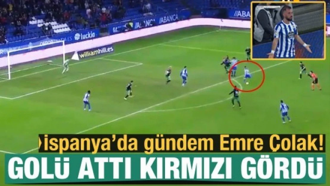 Emre Çolak golü attı, kırmızı kartı gördü!