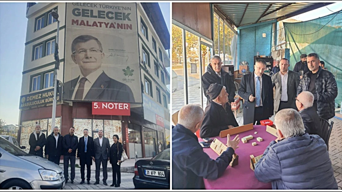 Gelecek Partisi Heyeti Malatya'da İncelemelerde Bulundu