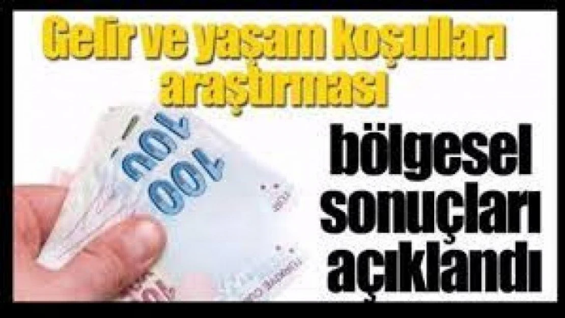 Gelir ve Yaşam Koşulları Araştırması Bölgesel Sonuçları