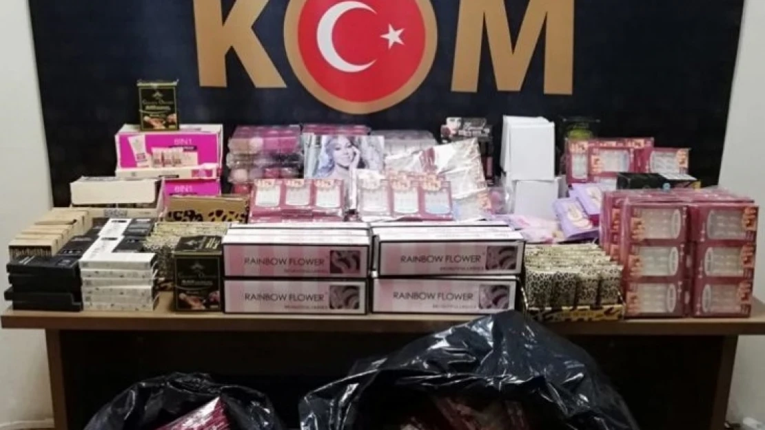 Gümrük Kaçağı Kozmetik Ürünler ele geçirildi