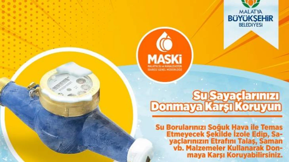 Su Sayacı Donmalarına Dikkat