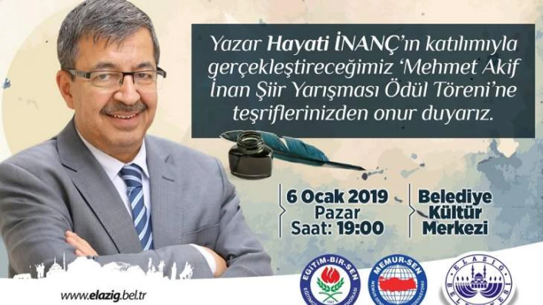 Hayati İnanç Elazığ'da