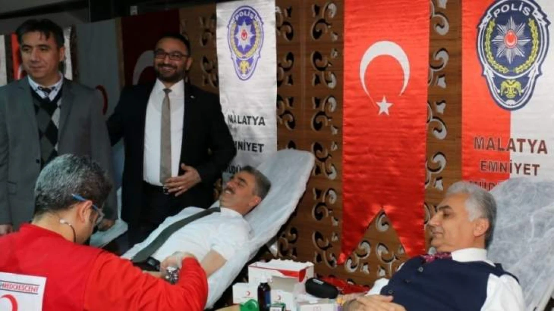 İl Emniyet Teşkilatından Kan Bağışı Kampanyasına Büyük Destek