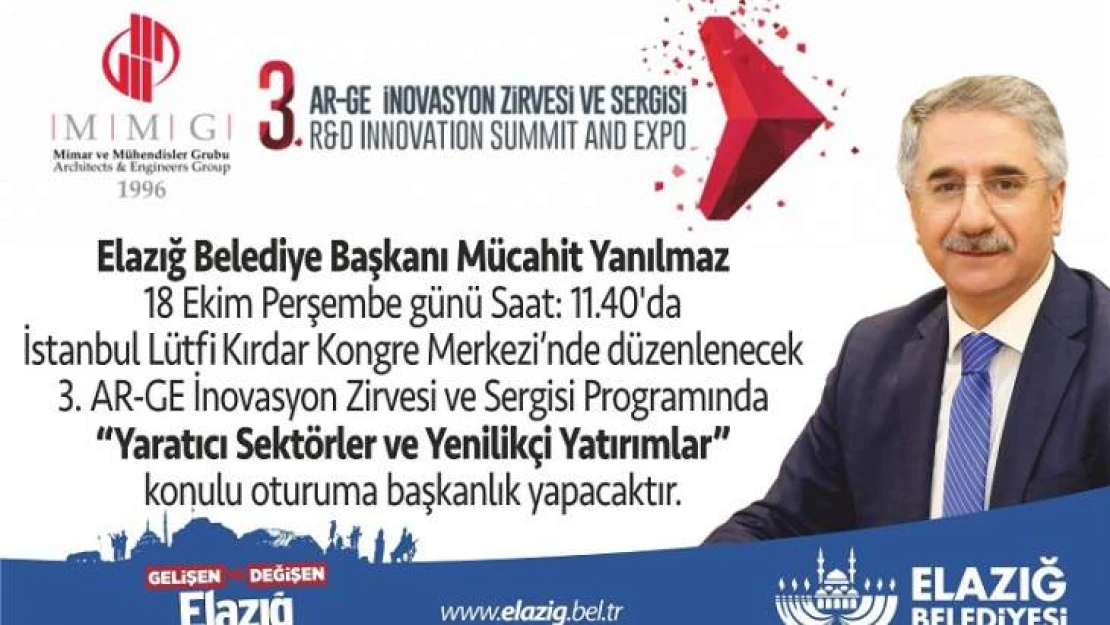 Başkan Yanılmaz 3. Ar-Ge İnovasyon Zirvesi'nde Oturum Başkanlığı Yapacak