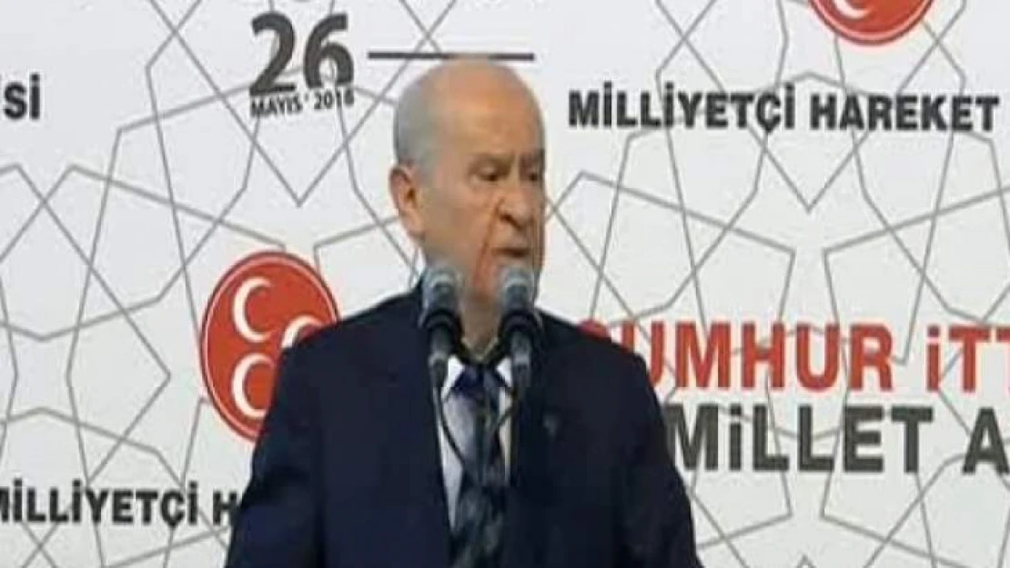 Bahçeli, MHP'nin seçim beyannamesini açıkladı