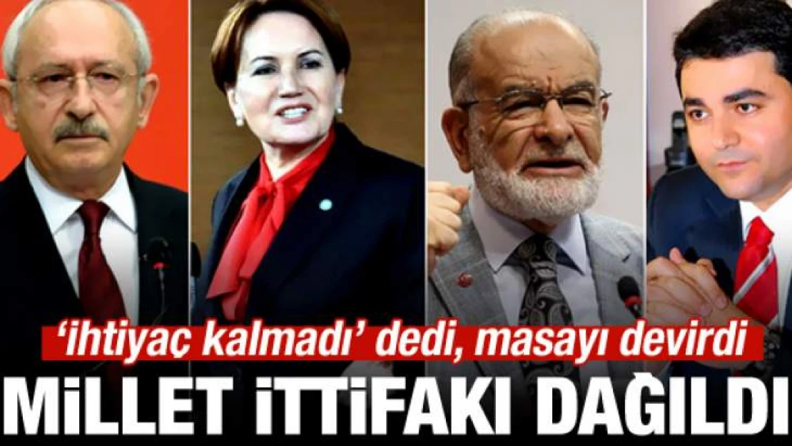 İYİ Parti: Millet İttifakı sona erdi