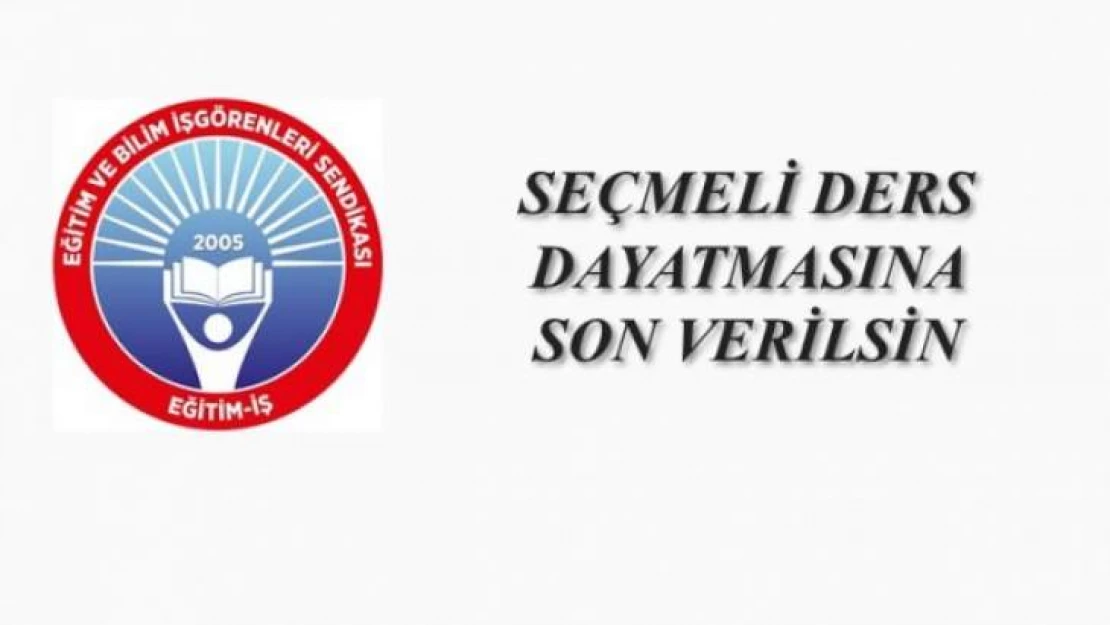 Seçmeli Ders Dayatmasına Son Verilsin