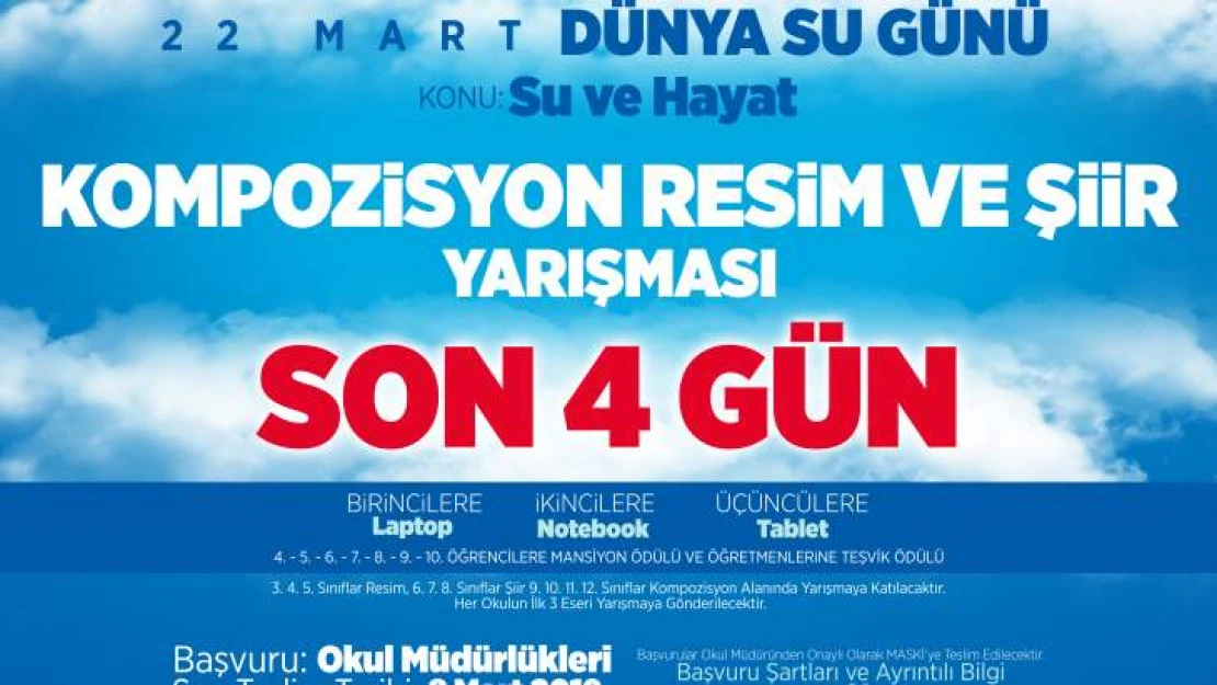 'Su Ve Hayat' Konulu yarışmanın Son Başvuru Tarihi 8 Mart