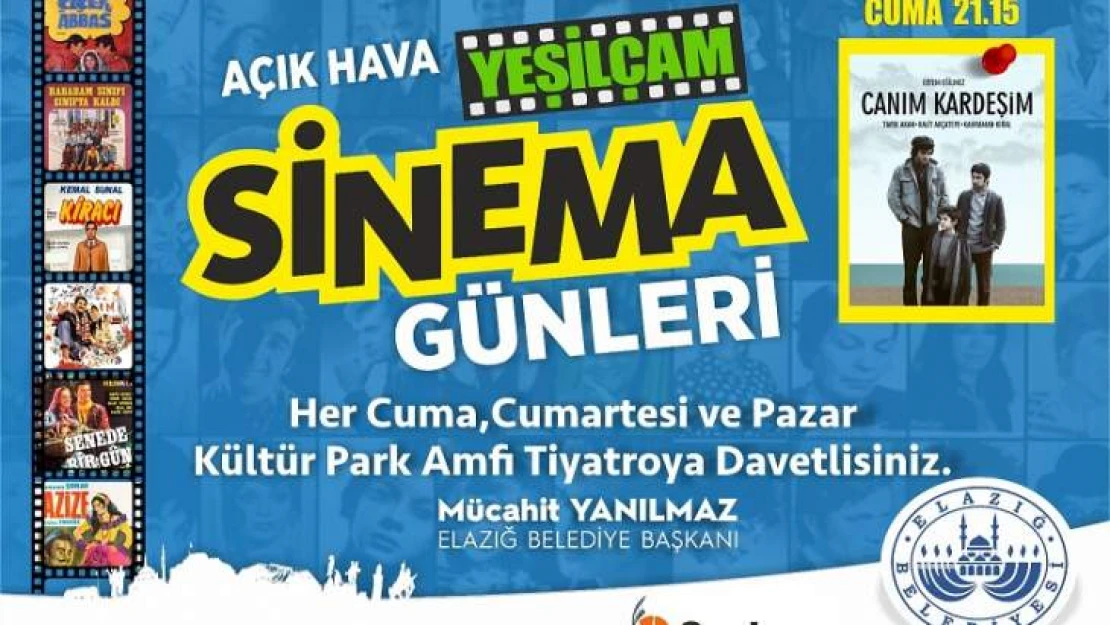 Elazığ Belediyesi'nden Yeşilçam Sinema Günleri