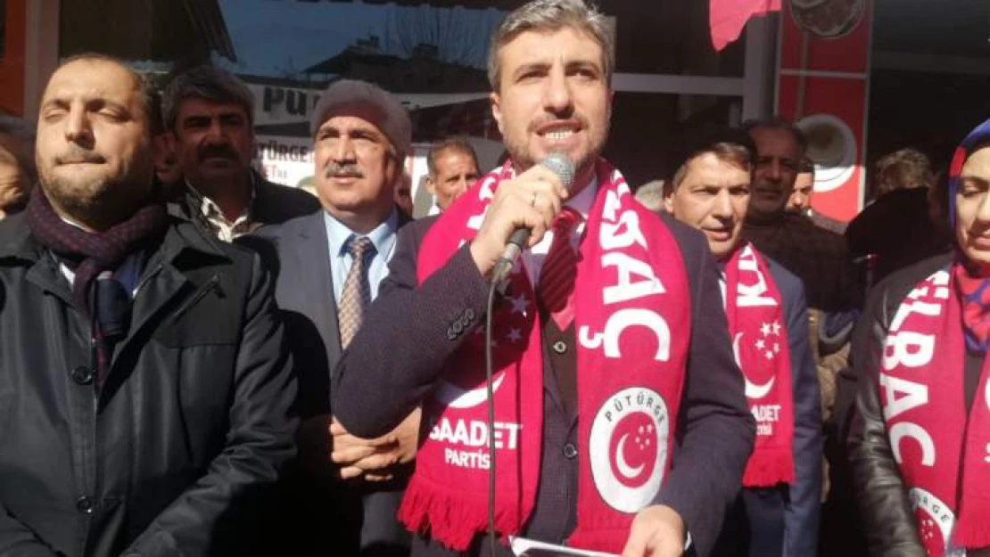 Saadet Partisi'nden Pütürge'ye Çıkarma