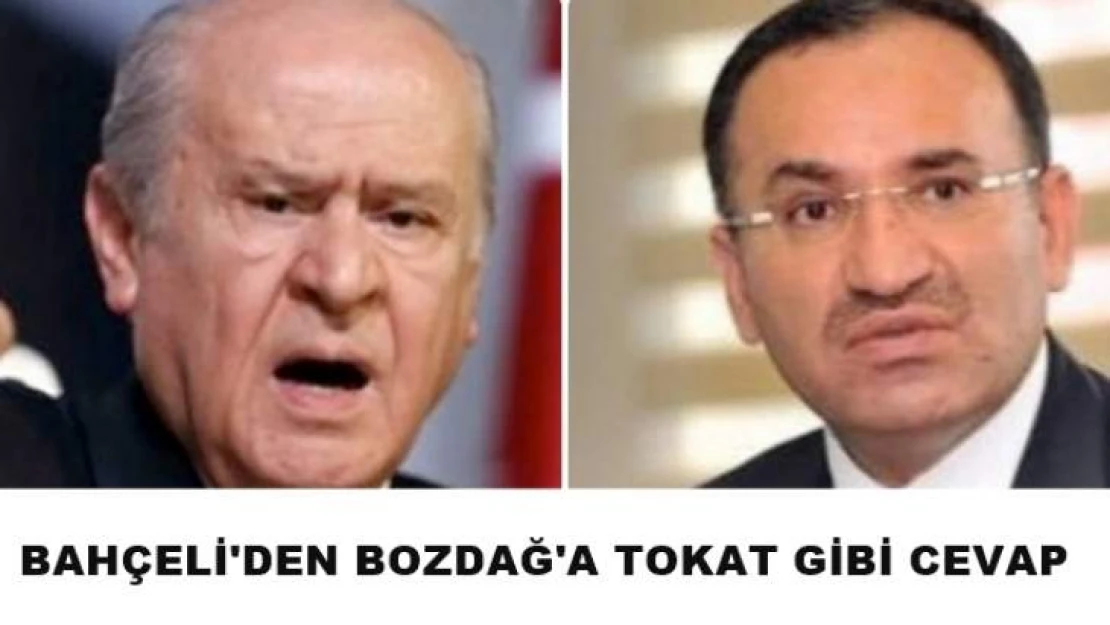 MHP Lideri Bahçeli'den Bozdağ'a tokat gibi cevap