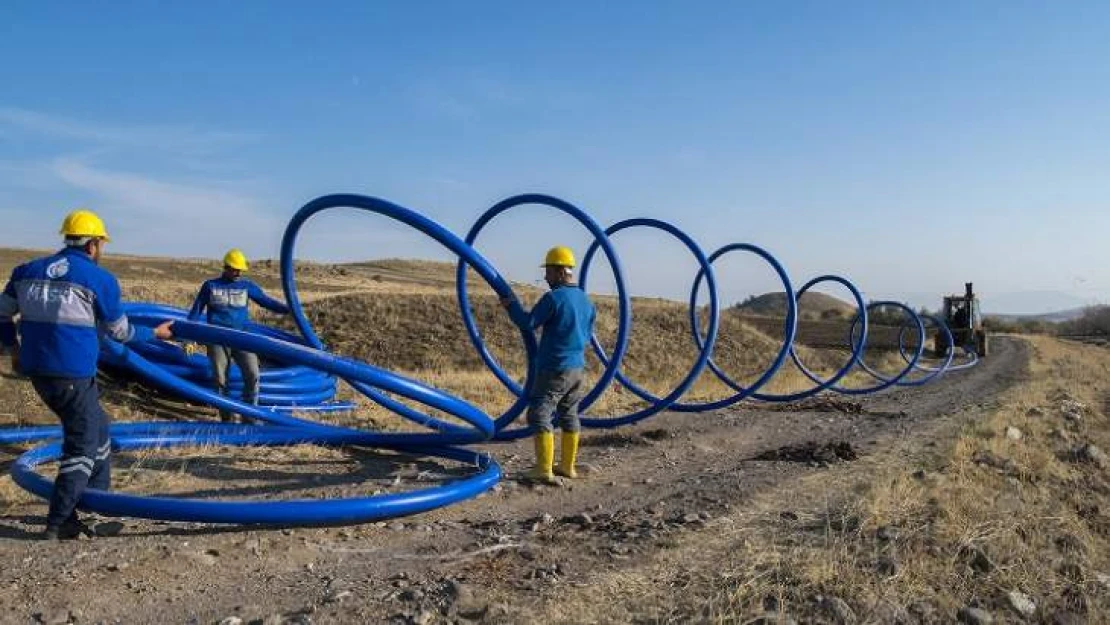 Maski'den 7 Mahalleye 6 Bin 600 Metrelik İçmesuyu Hattı