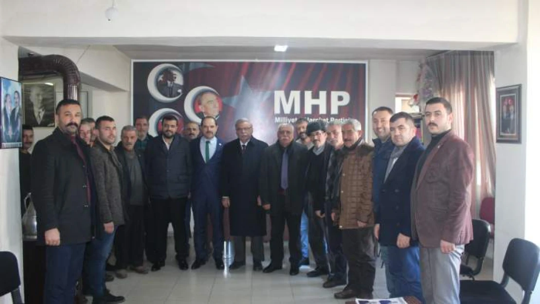 Vahap Küçük Ve Ak Parti Doğanşehir İlçe Teşkilatından Mhp'ye Ziyaret