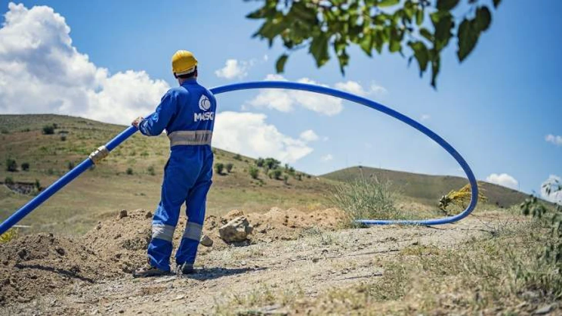 Maski'den 8 Mahalleye 8 Bin 800 Metrelik İçmesuyu Hattı