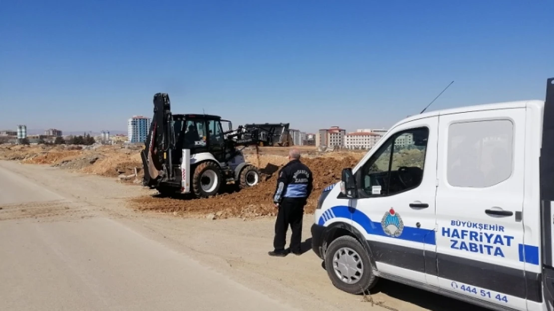 Hafriyat Taşıyan Araçlar Zabıta Ekipleri Tarafından Denetleniyor