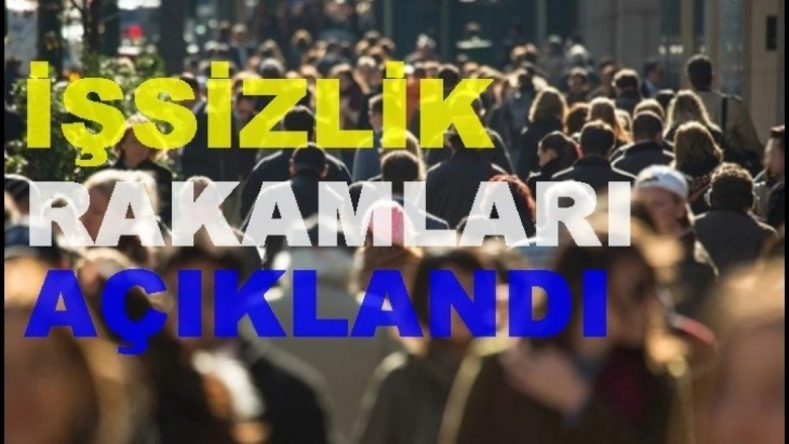 İşsizlik oranı yüzde 13,3 seviyesinde gerçekleşti