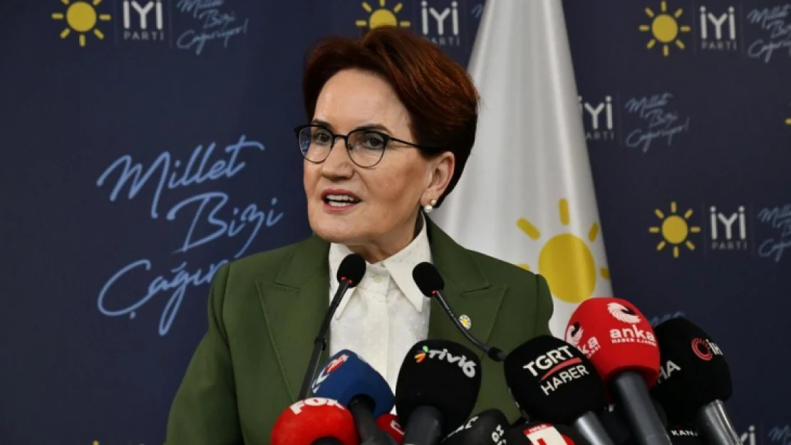 İYİ Parti Genel Başkanı Akşener'den Tarihi Açıklama