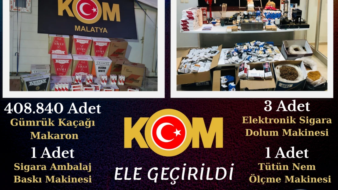 Kaçakçılık ve Organize Suçlarla Mücadele Şube Müdürlüğü çalışmaları