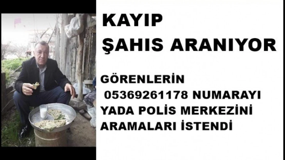 Kayıp Şahıs aranıyor