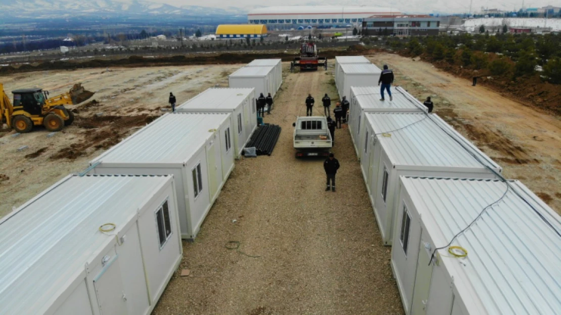 Konteyner Kentlerin Kurulumuna Devam Ediliyor