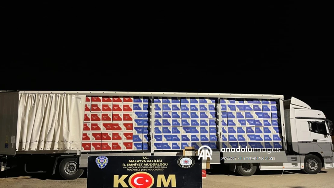 Malatya'da 5 milyon 410 bin makaron ele geçirildi