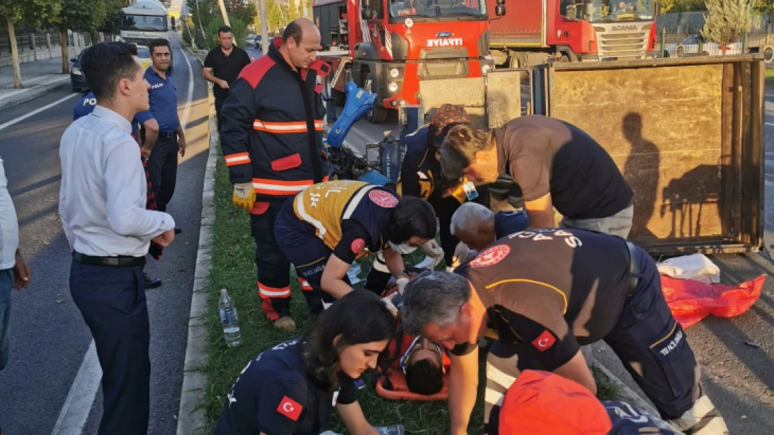 Malatya'da Çapa motoru kazası meydana geldi.