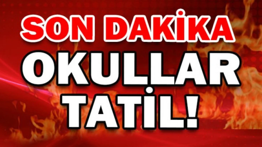 Malatya'da Yarın Okullar Tatil