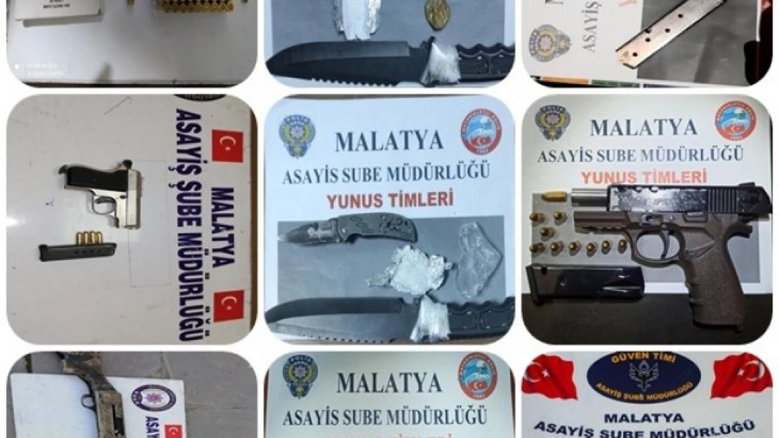 Malatya Emniyet Müdürlüğüne bağlı birimlerce yapılan çalışmalar