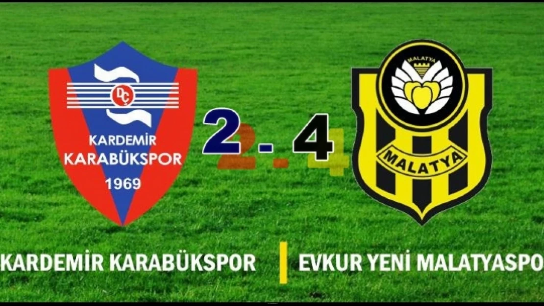 Karabükspor - Yeni Malatyaspor maç sonucu 2-4