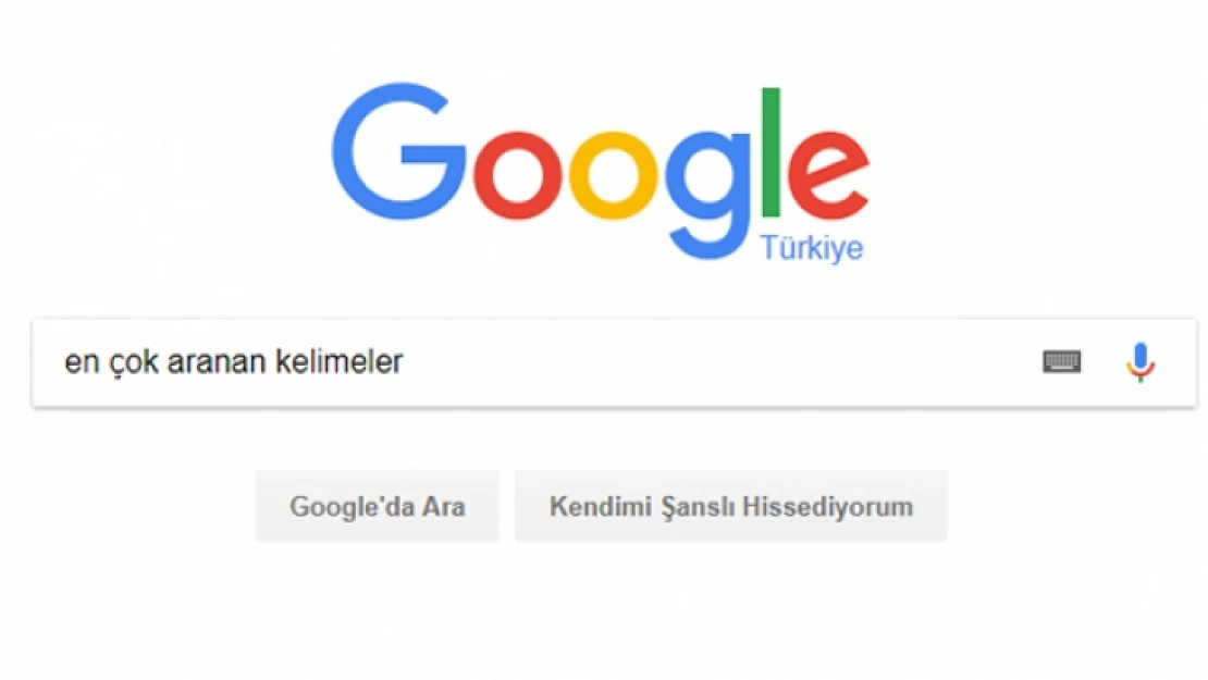 Google'da En Çok Neleri Aradık