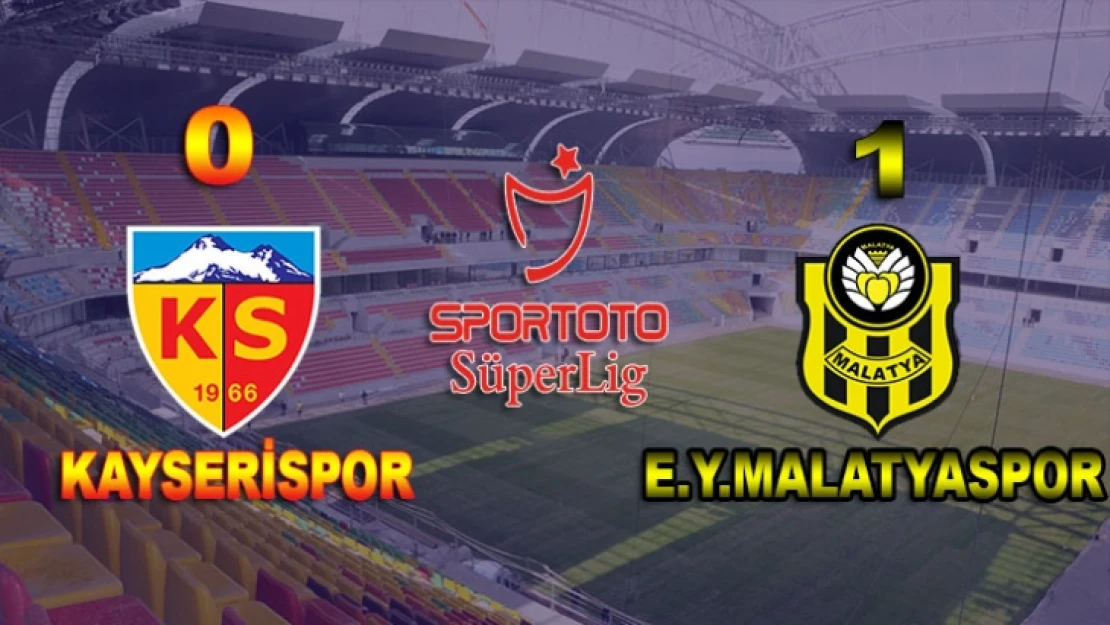 Kayserispor: 0 Evkur Yeni Malatyaspor:1