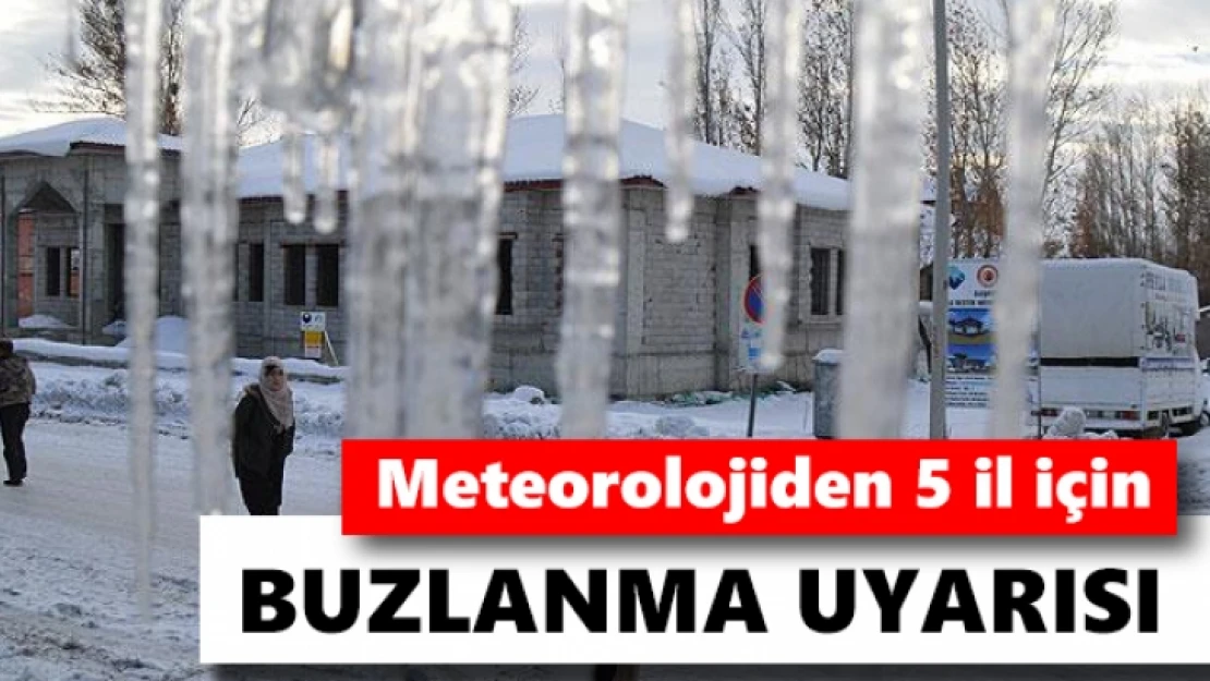 Meteoroloji'den 5 İl için Uyarı