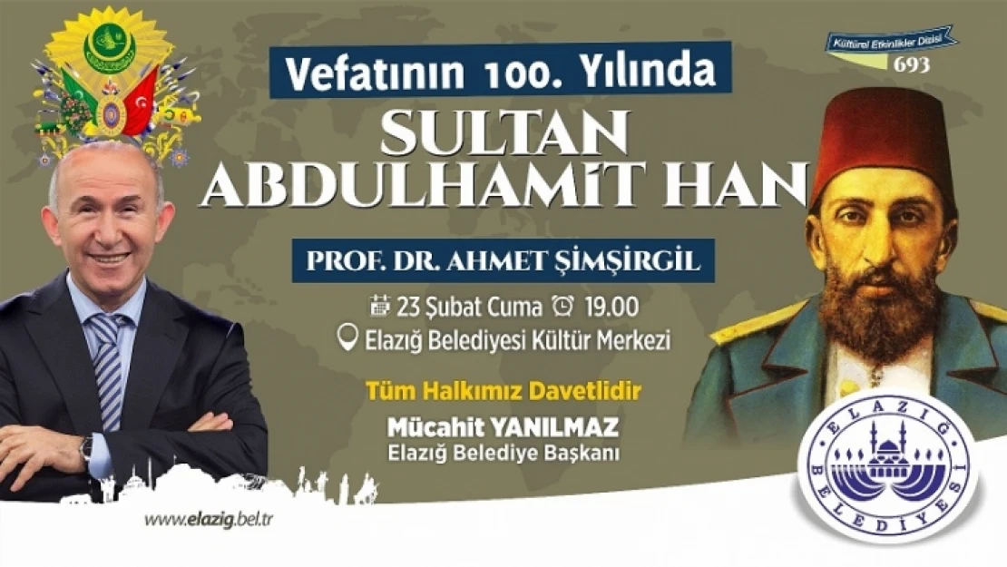 Prof.Dr. Ahmet Şimşirgil Elazığ'a Geliyor