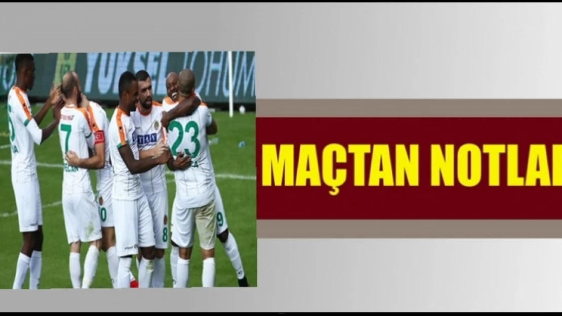 Maçtan Notlar