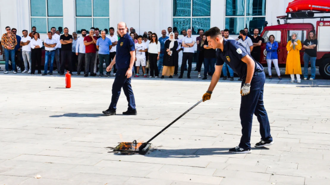 Maski Personellerine Yangın Eğitimi Verildi