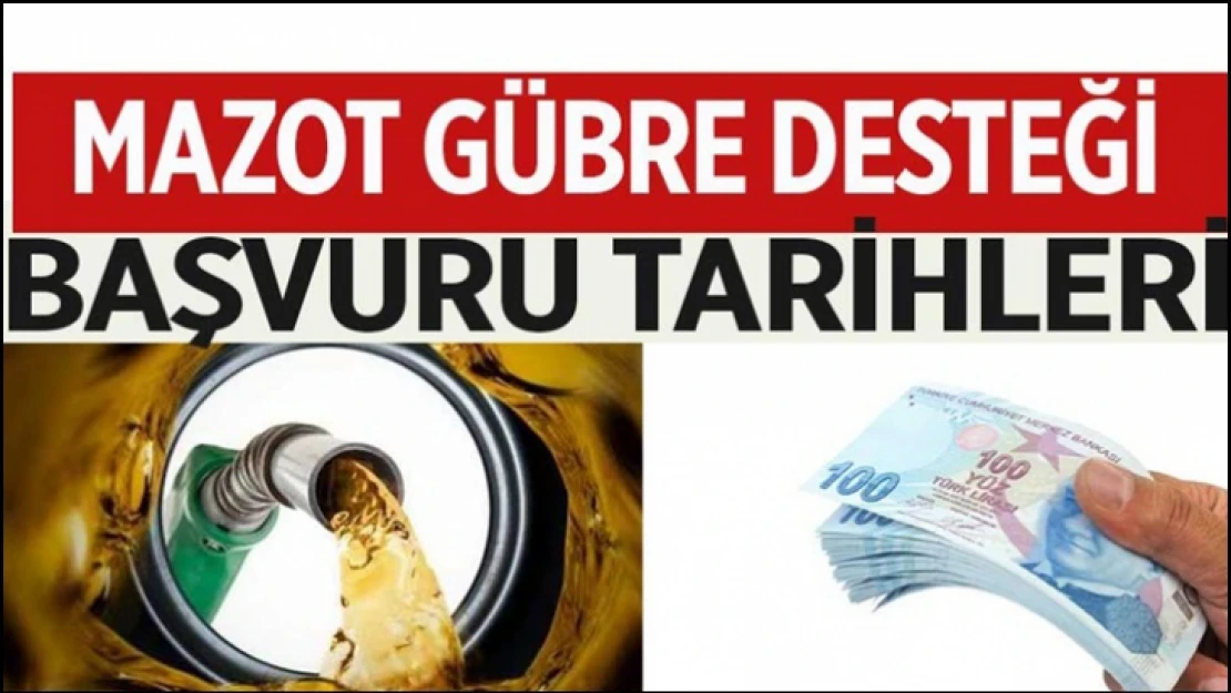 Mazot ve Gübre desteği  ile ilgili uyarı