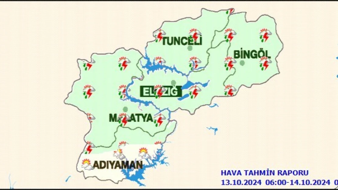 Meteoroloji 13.Bölge Müdürlüğü Uyardı