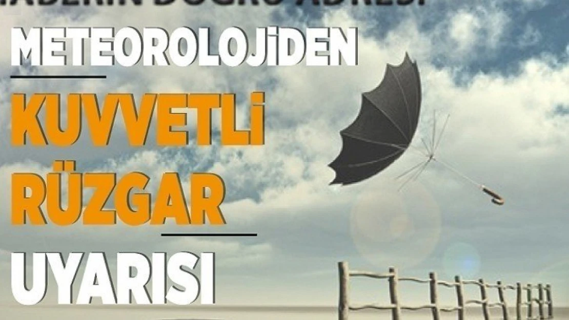 Meteoroloji'den 5 İl İçin Uyarı