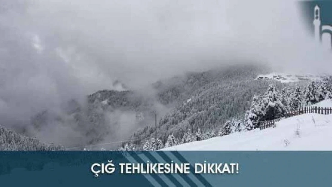 Meteoroloji'den Tunceli Ve Bingöl İllerine Çığ Uyarısı