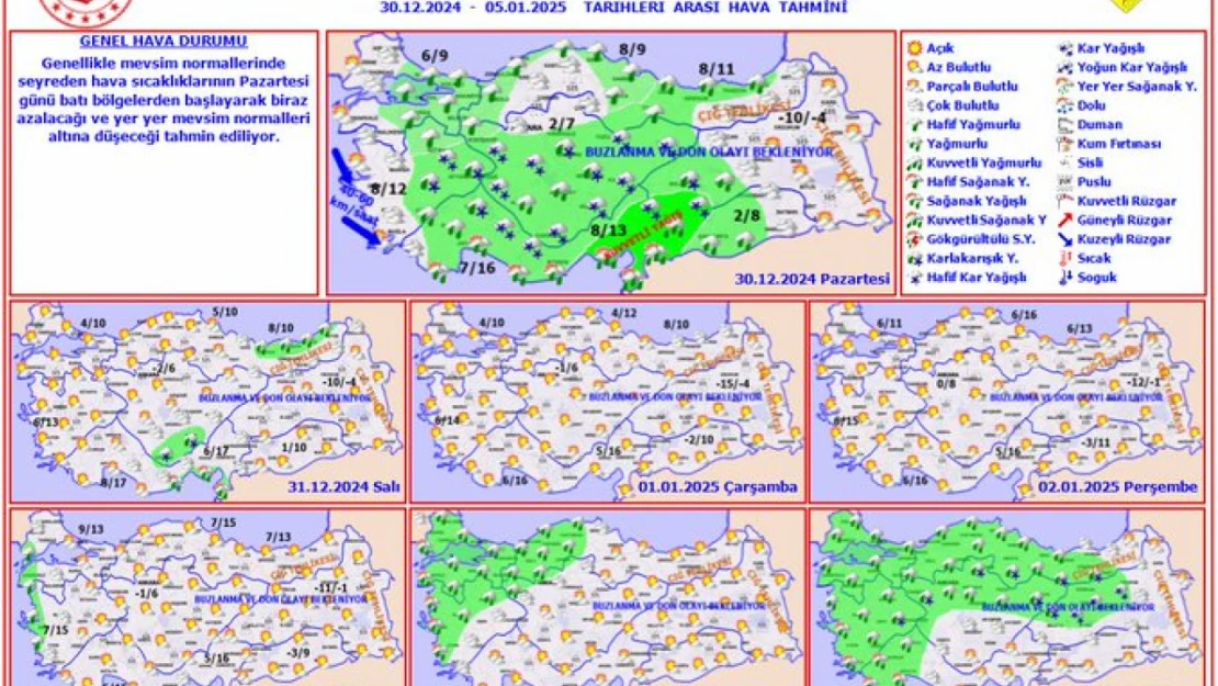 Meteorolojiden 9 il için kar ve sağanak uyarısı