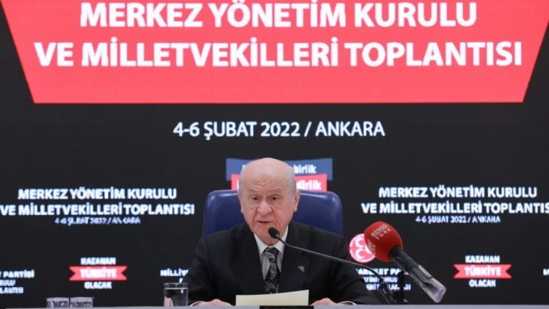 MHP Lideri Bahçeli: MHP için Cumhur İttifakı Vatan İttifakı'dır