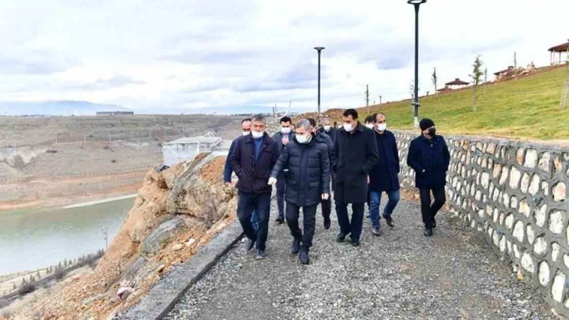 Millet Bahçesi ile bölgenin tanıtımına yönelik yatırımlar yerinde İncelendi