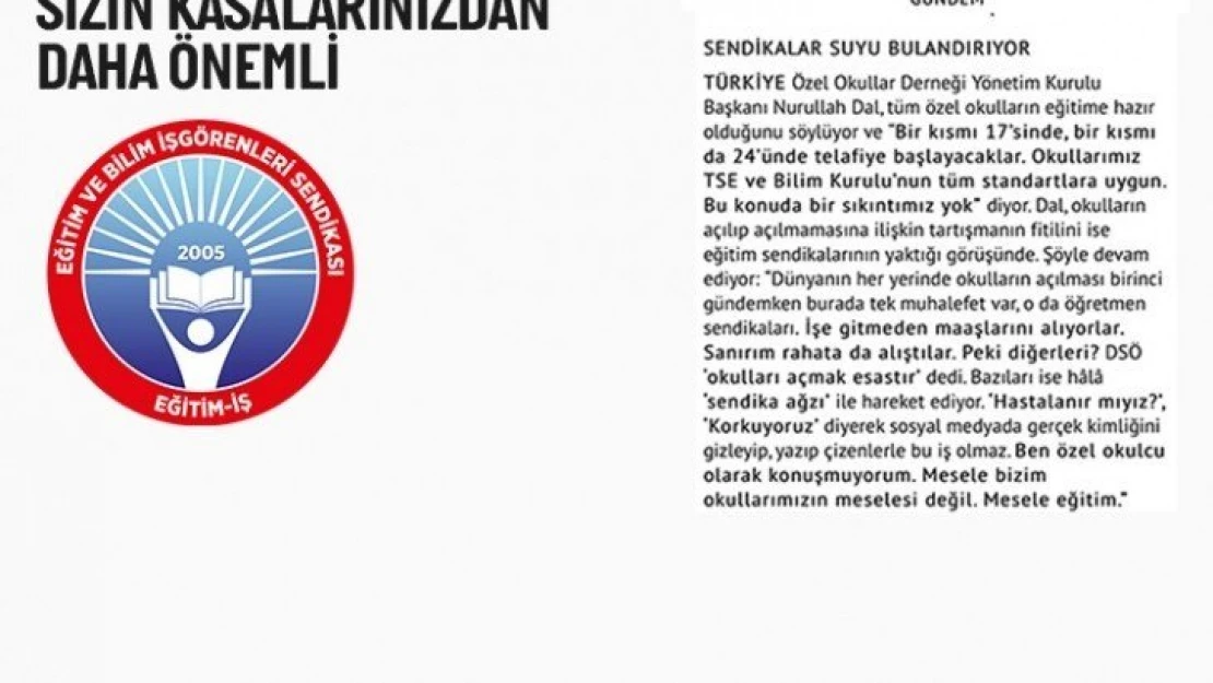 Milyonlarca İnsanın Canı, Sizin `Kasalarınızdan Daha Önemli