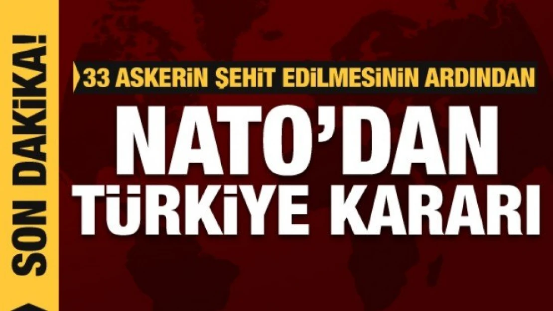 NATO'dan son dakika Türkiye kararı