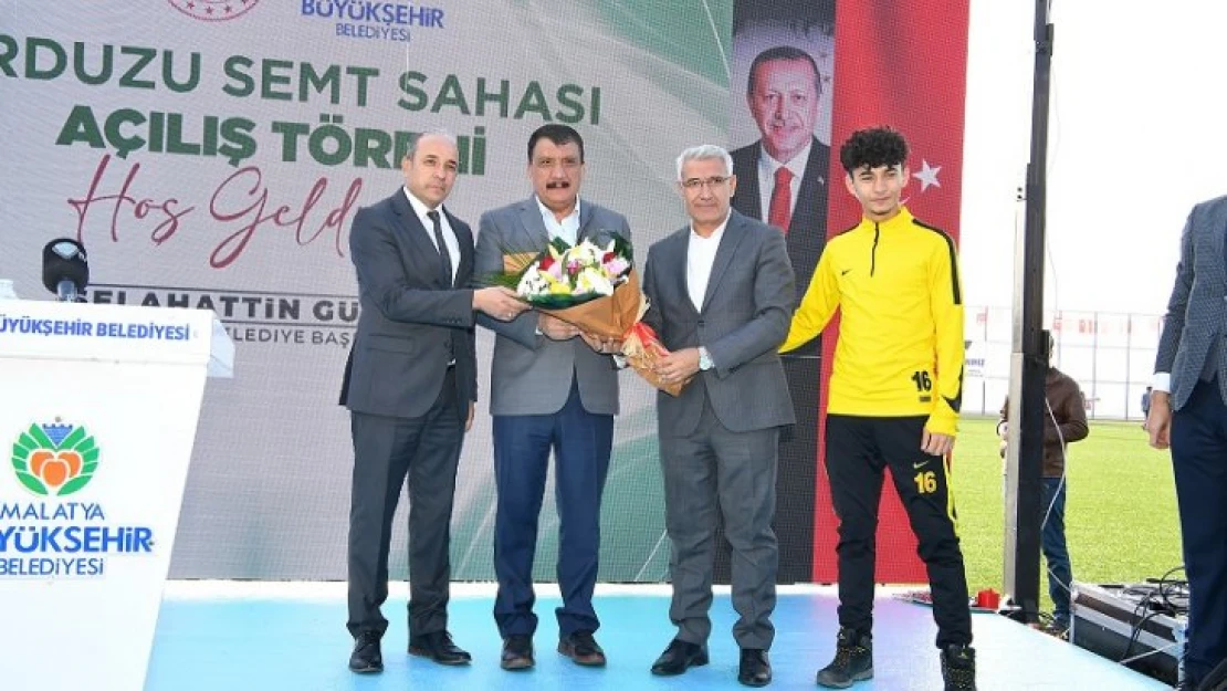 Orduzu Sentetik Çim Sahası düzenlenen törenle hizmete girdi