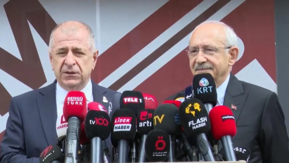 Özdağ ve Kılıçdaroğlu ortak açıklama yaptı